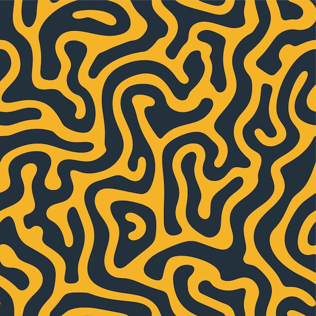 yellow and black pattern with a line drawn on it