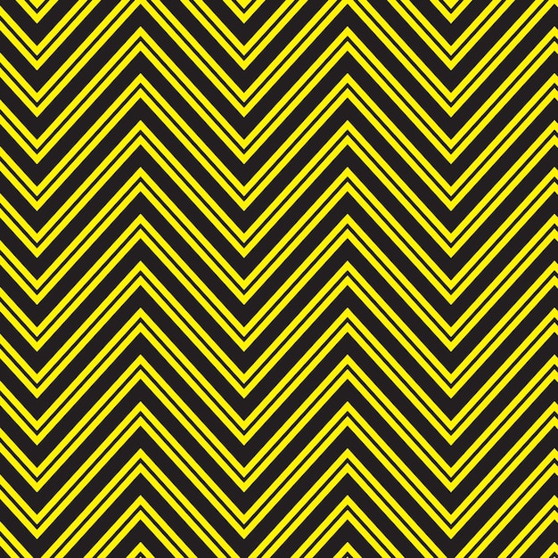 a yellow and black zigzag pattern with a zigzag pattern