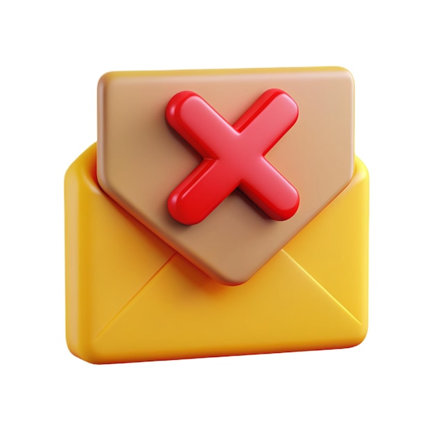 a yellow block with a red x on it that says x in red