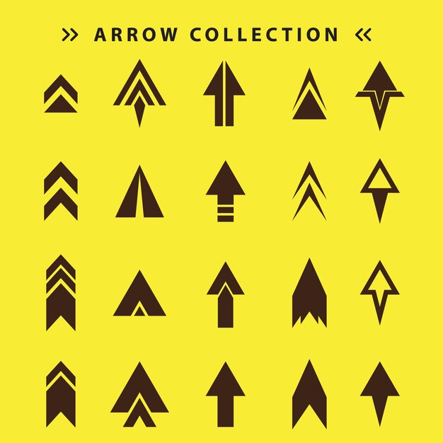 Vector a yellow book with a picture of arrows and arrows on it