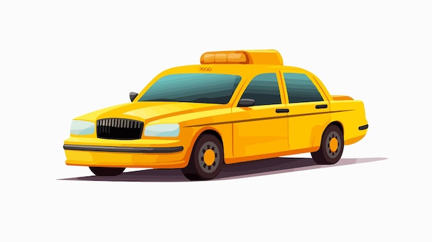 a yellow car with the word taxi on the front