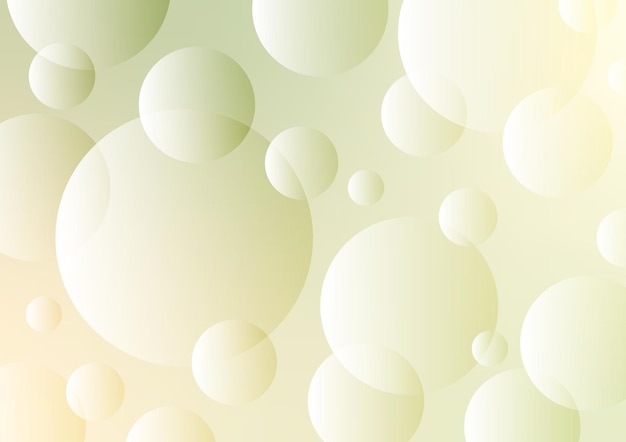 Yellow circle bubble pattern graphic soft background