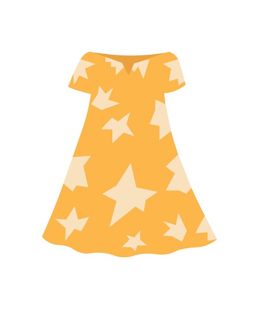 Yellow dress with stars