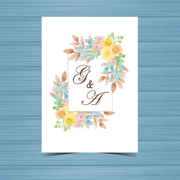 Yellow Floral Wedding Badge