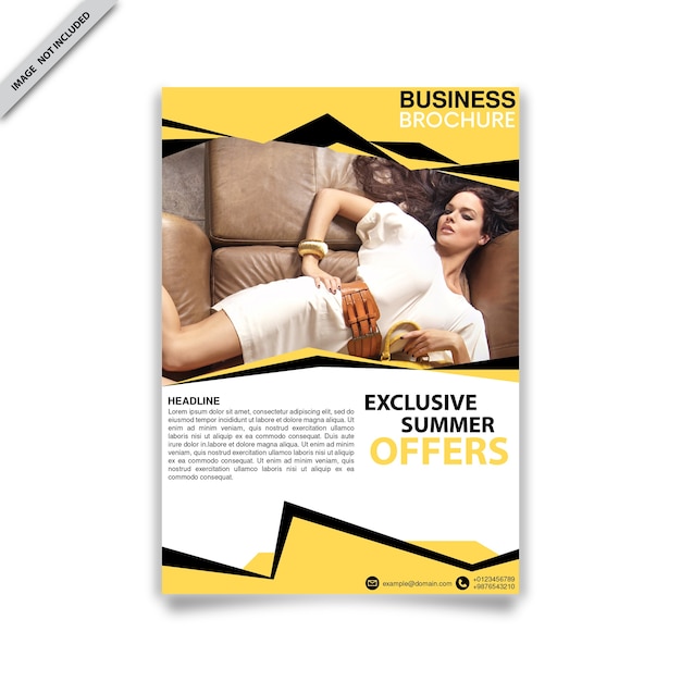 Yellow Flyer template design