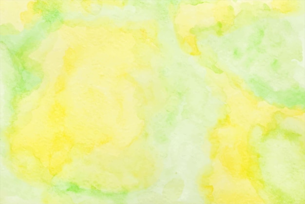 Yellow green delicate watercolor background