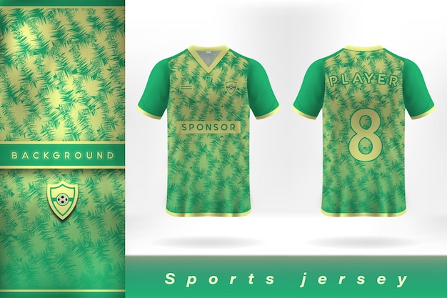 Yellow green sports jersey design