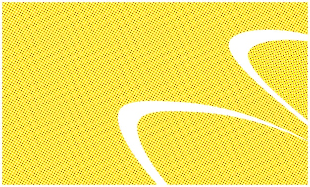 Yellow halftone background pop art design yellow comic halftone texture