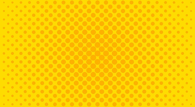 Yellow halftone background Vector illustration