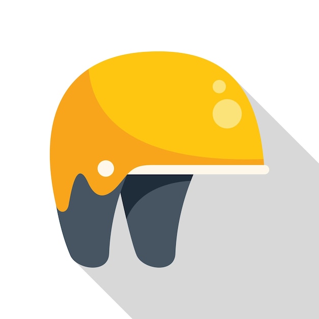 Vector yellow helmet icon representing workplace safety and protection