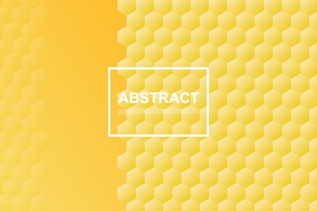 Yellow honeycomb Hexagon background