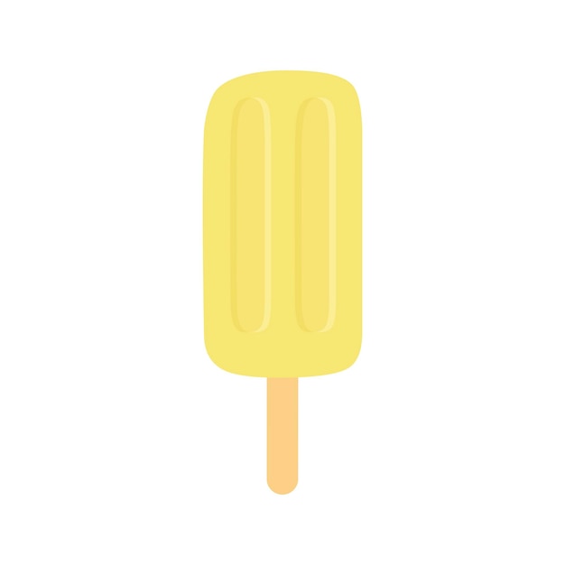 Yellow ice cream