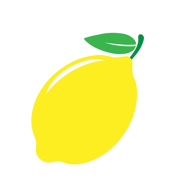 Yellow lemon icon