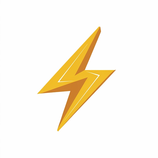 A yellow lightning bolt symbol