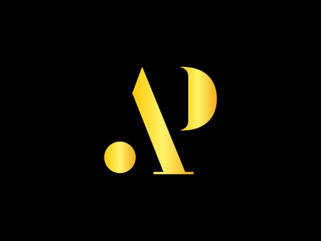 A yellow logo with the word ap on it