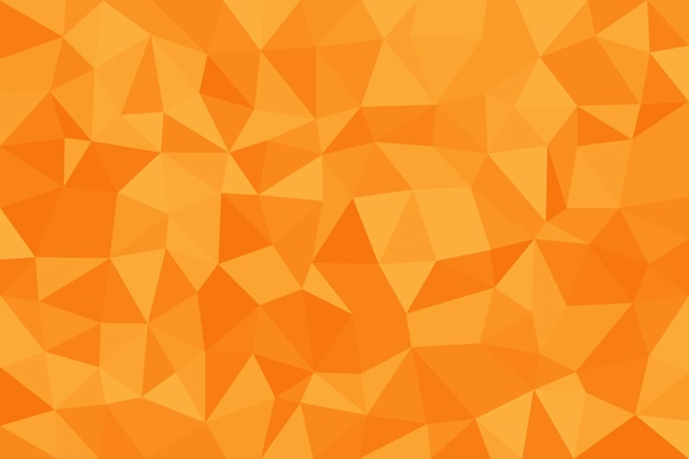 Vector yellow low poly grid background