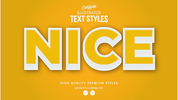 Yellow Modern Editable  Text Effect