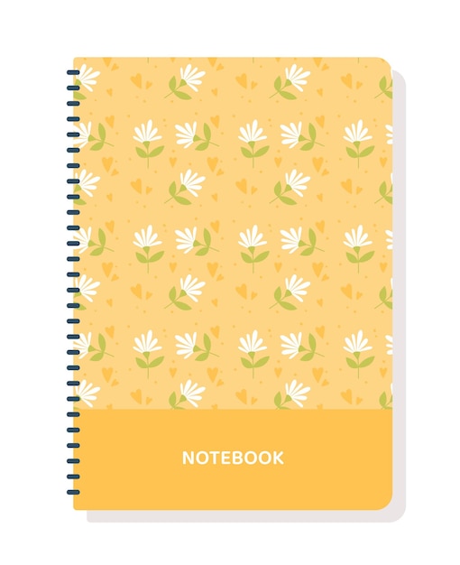 Yellow notebook cover