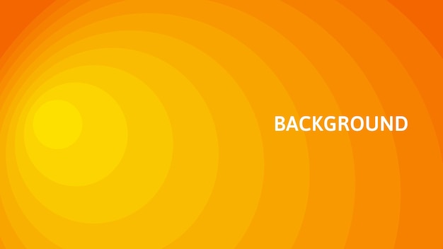 Yellow and orange abstract background with lines and gradient transition blended rounds