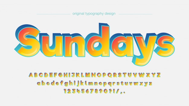 Yellow Orange Bold Sans Serif Typography