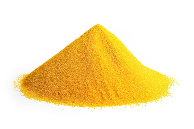 Vector a yellow piece of paprika is shown on a white background