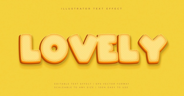 Yellow Playful Bold Text Style Font Effect