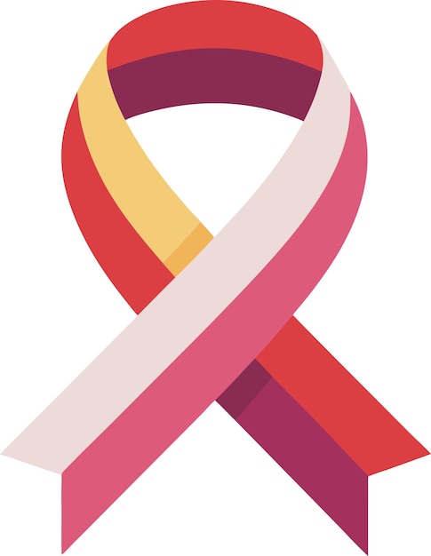 a yellow ribbon with a red ribbon on it