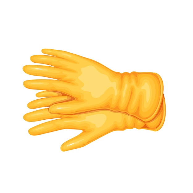 Yellow rubber gloves