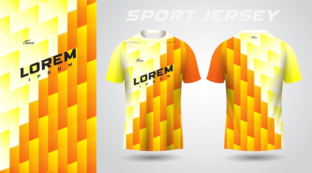 yellow shirt sport jersey design