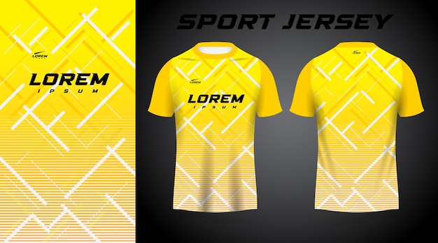 yellow shirt sport jersey design