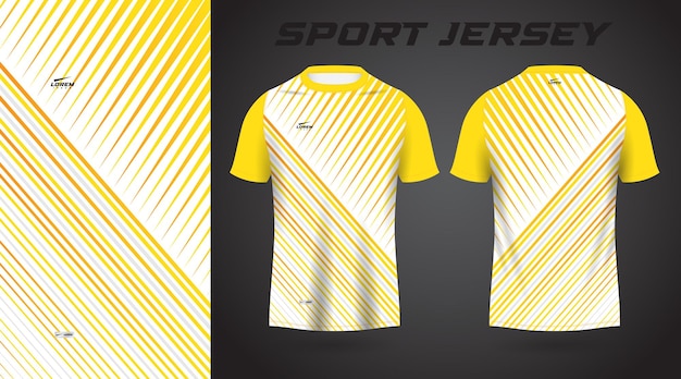 yellow shirt sport jersey design