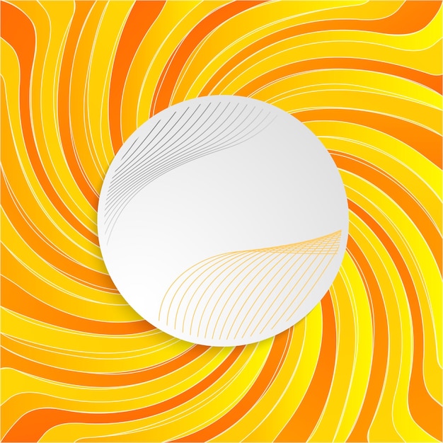 Yellow spiral twist background 3d circle center