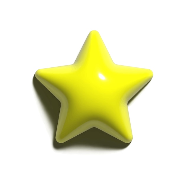 A yellow star with a white background and a white background.