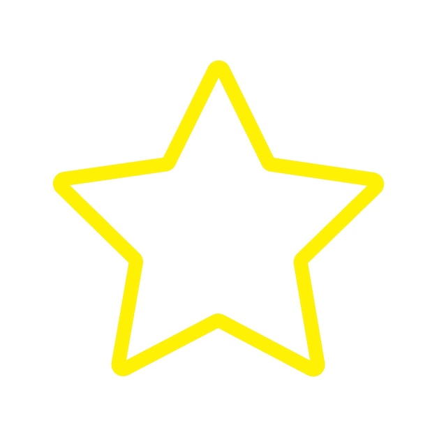 Vector a yellow star with a yellow band that says  star  on it