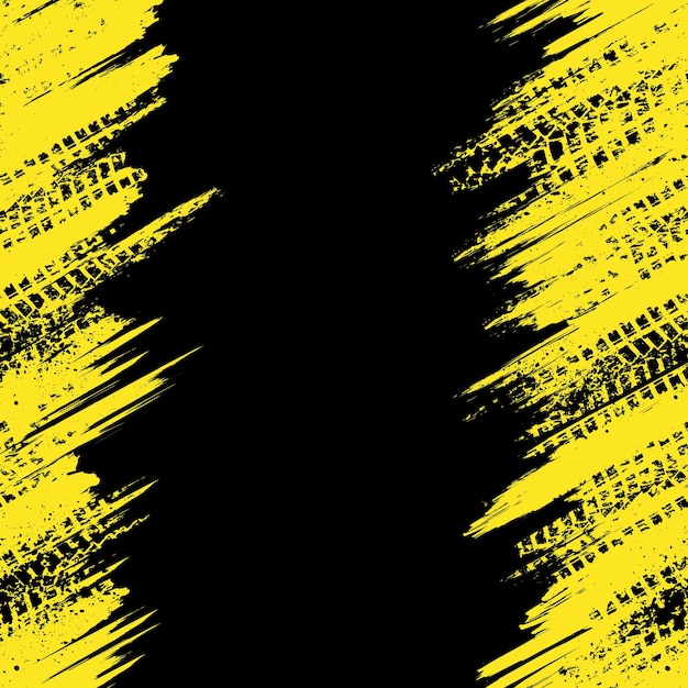 Yellow tire track wallpaper