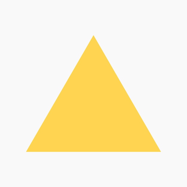 Vector yellow triangle illustration