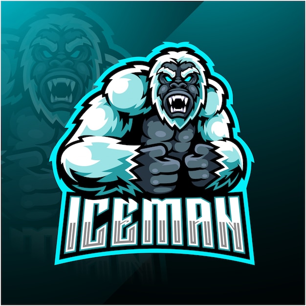 Yeti esport mascot logo template