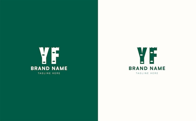 Vector yf letters vector logo design