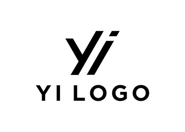 Vector yi logo design vector illustration