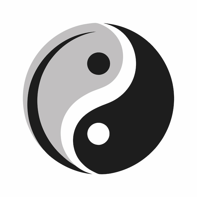 Vector yin yang logo