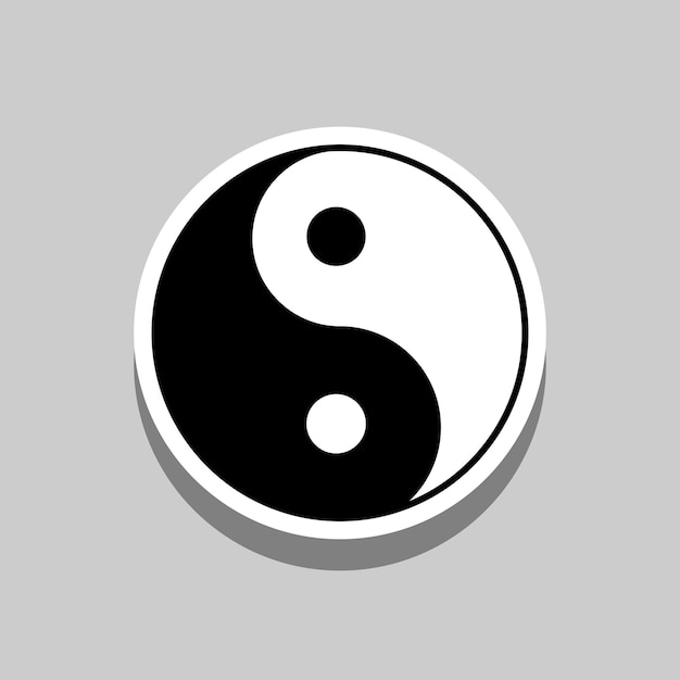 Yin and Yang Symbol Vector