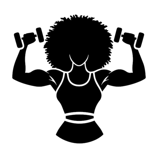 Yoga Afro woman svg