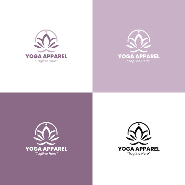 Vector yoga apparel logo