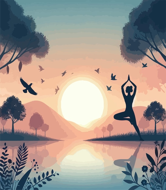 Yoga Day background design