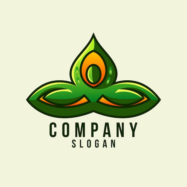 yoga leaf logo 