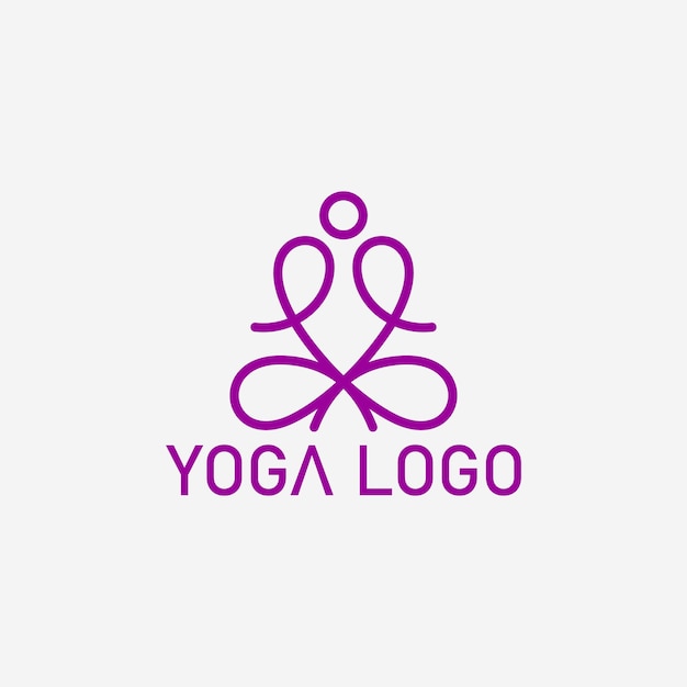 Yoga lineart Logo design