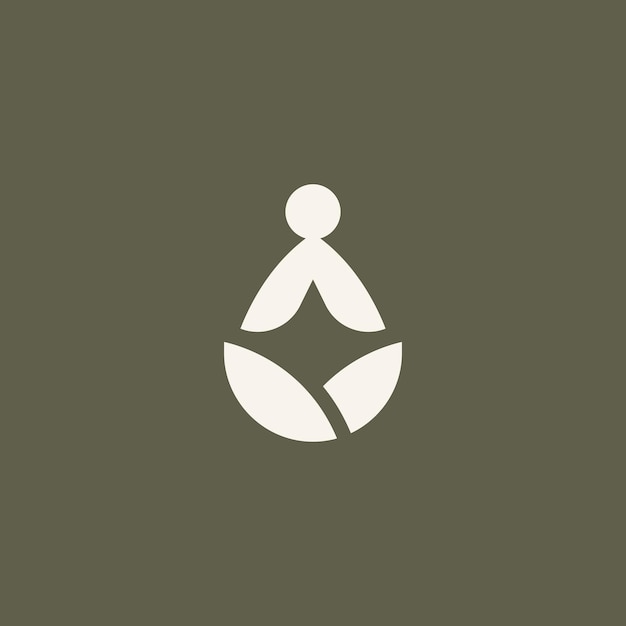 Vector yoga logo design for your business