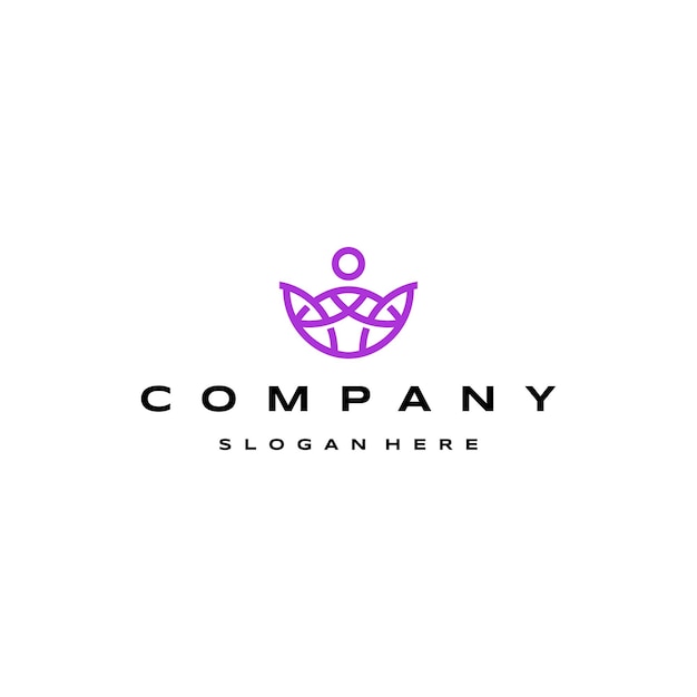 Yoga logo icon design template