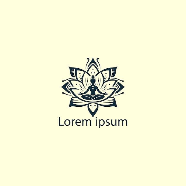 a yoga logo on white back ground