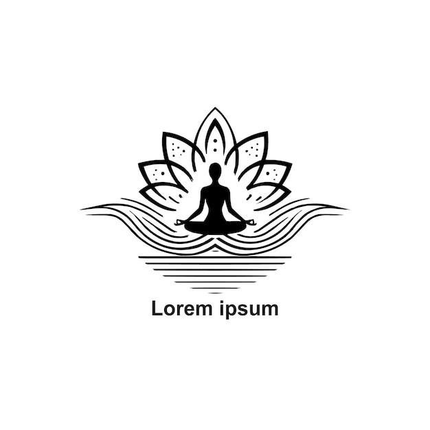 A yoga logo white background